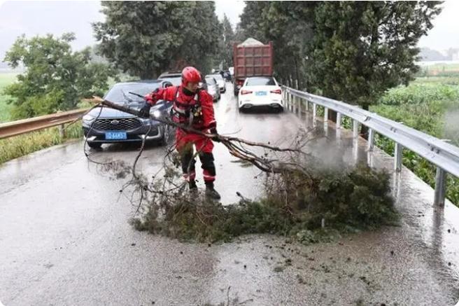 麒麟?yún)^(qū)遭暴雨突襲|部分道路積水嚴重，消防緊急排澇解憂